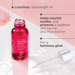 Andalou Naturals rose extracts closeup highlighting soothing floral infusion
