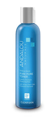 Andalou Naturals Willow Bark Pure Pore Toner bottle helps refine pores for a smoother complexion