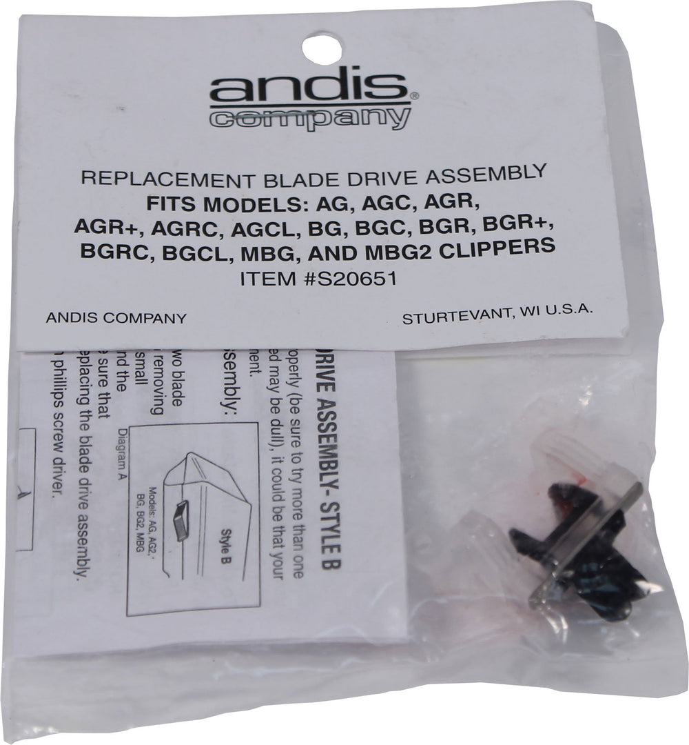 Andis Drive Assembly Lever Replacement Blade for Pet Clipper demonstrates easy maintenance for sharp grooming results