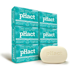Andrew Lessman pHact cleansing bar lather close-up showing gentle foam.