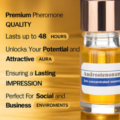 Androstenonum perfume oil applied on wrist for discreet scent bloom.