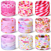 Anezus 54pcs hair ties in a multi-color pack for quick, secure ponytails.