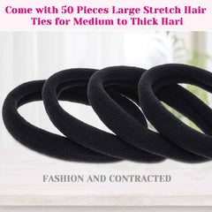 Anezus large elastic hair ties stretch for durable ponytails