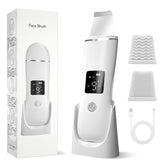 Anface Face Scrubber Spatula front view highlights 4 modes for deep cleansing routine