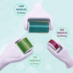 Angel Kiss Derma Roller body 0.3mm with 1200 needles for targeted body coverage.
