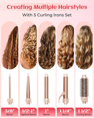 ANIEKIN curling brush 1.5-inch for smooth, air-free curls and textured volume.