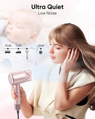 ANIEKIN hair dryer negative ions reduce static and lock in moisture