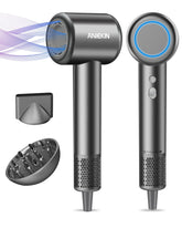 ANIEKIN hair dryer in action showing ultra-fast drying and strong airflow