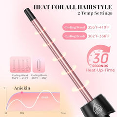 ANIEKIN 0.5-1 inch tapered wand adds volume and soft waves