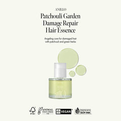 ANILLO Patchouli Garden Leave-In Application—easy control for detangling and smooth results.