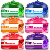 ANKOOKOY six-colors hair color wax green bottle for creative daily color ideas