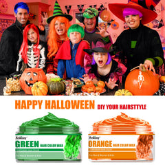 ANKOOKOY orange bottle shows vibrant color wax for bold Halloween styles