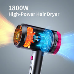 ANNE BETTY Ionic Hair Dryer back view showing ergonomic handle for comfortable use