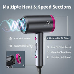 ANNE BETTY Ionic Hair Dryer nozzle attachment for precise styling and targeted heat
