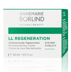 ANNEMARIE BÖRLIND LL REGENERATION vitamin C label hints at brightening potential.