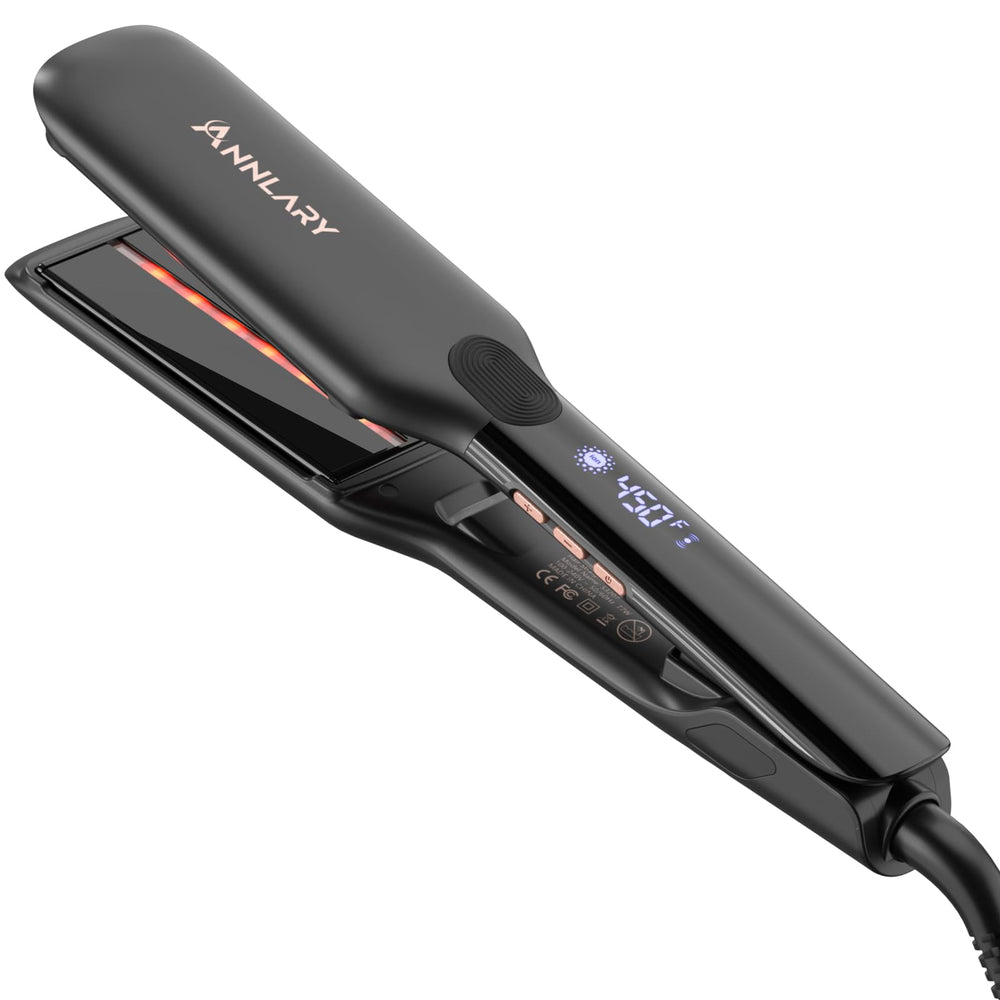 ANNLARY hair straightener infrared-ionic technology for smoother, shinier hair