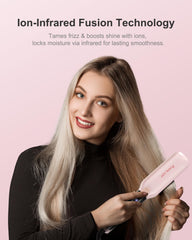 ANNLARY Hair Straightener ptc-heat-up-20sec quickly reaches styling temperature.