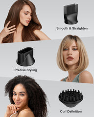 ANNLARY Plasma Ion Hair Dryer comb nozzle for smoothing curls