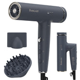 ANNLARY plasma ion hair dryer front view showing sleek design for quick, even drying.