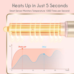 ANNLARY volumizing brush adds lift and body for beachy volume.
