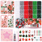 AnoleAir Christmas junk case charms kit packaging reveals a complete DIY holiday kit for creative decoration.