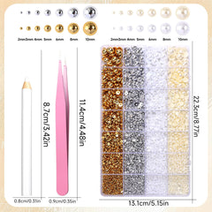 AnoleAir flatback pearls in multiple sizes for precise DIY designs