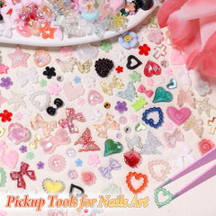Anower 3D nail charms flower adds bright detail to DIY nail art