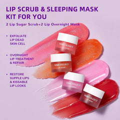 ANRCOLLECT lip scrub Peach jar highlights nourishing oils aiding soft lips