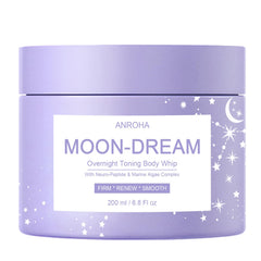 Anroha Moon Dream overnight toning whip jar close for firmer-looking skin by morning