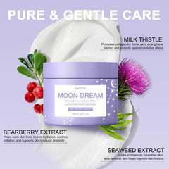 Anroha Moon Dream peptide-retinoic complex bottle highlights active ingredients for skin structure