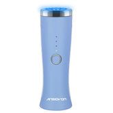 ANSIOVON blue light therapy wand on the face for acne support