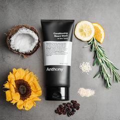 Anthony Conditioning Beard Wash on face and beard for hydration and comfort