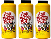 Anti Monkey Butt powder jar closeup; silky texture for all-day dryness.