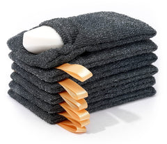 Antimbee 6-pack exfoliating nylon cloth ready to boost foam and reduce waste.