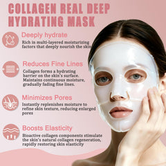 Anweina collagen mask close-up highlighting hydration boost