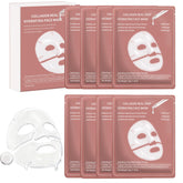 Anweina collagen mask overnight application showing deep hydration and dewy skin