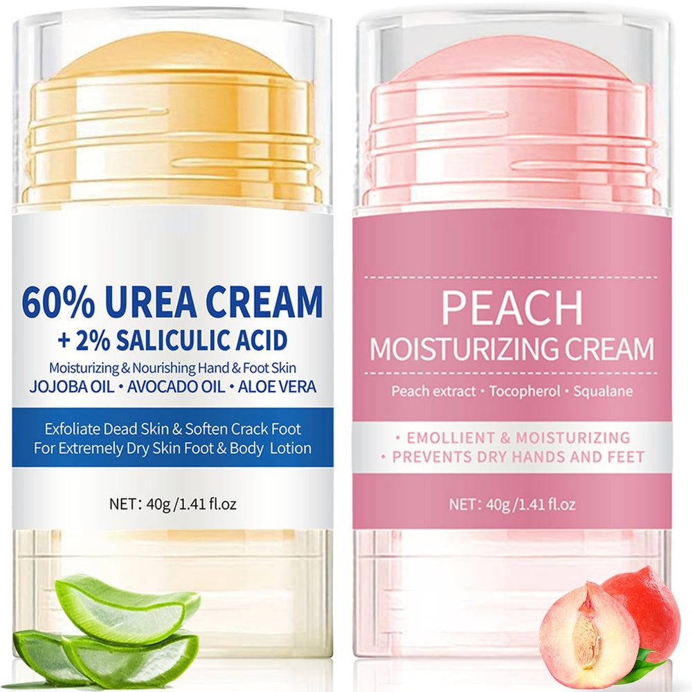 Anweina dual-tubes foot cream packaging shows the bundled products for deep hydration.