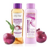 Anyeluz Onion Shampoo bottle front showing oil-control cleansing.