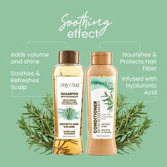 ANYELUZ Rosemary Shampoo lather close-up reveals rich foam and refreshing scalp cleanse.