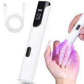 ANYINS handheld UV light front view shows compact travel-ready design.