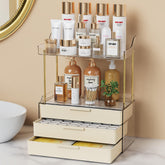 Anylady bathroom organizer multi-layer drawer setup for vanity and counter storage