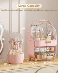 Anylady skincare organizer clear top shows contents instantly, reducing search time during morning routines