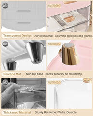 Anylady thickened ABS material and non-slip base prevent tipping while reorganizing your counter