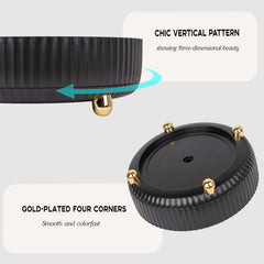 Anyoifax bathroom counter organizer with a smooth surface and non-slip feet prevents slips.
