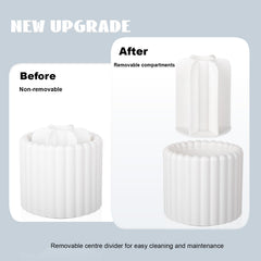 Anyoifax rotating base with non-slip pads keeps the organizer steady during use.
