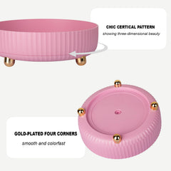 Anyoifax skincare-lotion organizer spins for quick access to serums and bottles.