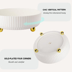 Anyoifax vanity tray with four non-slip feet for stable use.