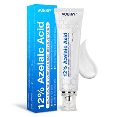 AOBBIY Azelaic Acid Cream tube closeup for balanced, smooth-looking skin.