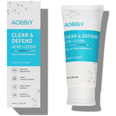 AOBBIY butt acne clearing cream bottle demonstrates targeted treatment for clogged pores on buttocks, with daily comfort.