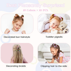AOENJIE Mini Flower Clip styled for kids' playful looks.